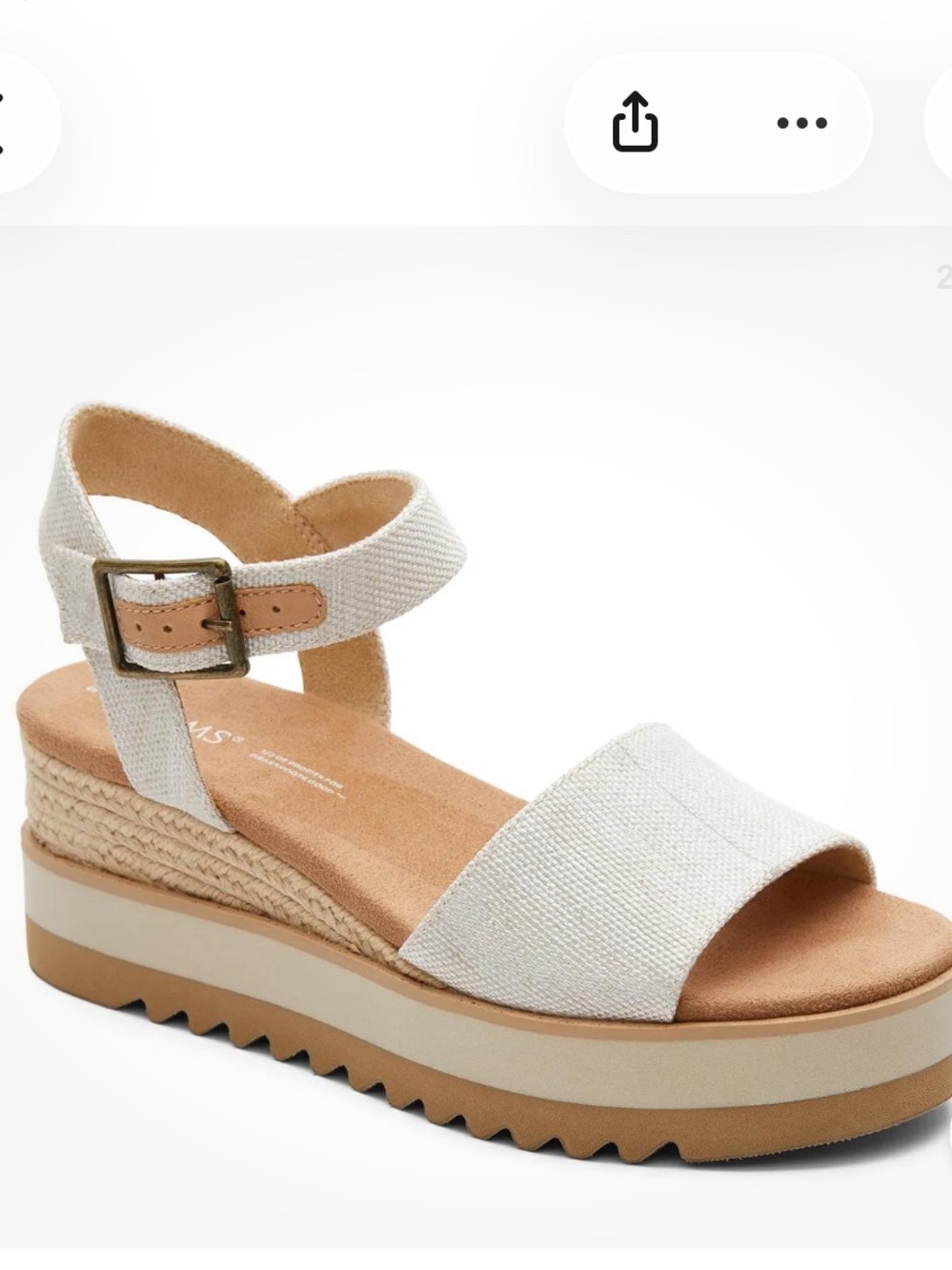 Women's Sandals TOMS Diana
Espadrille Wedge Sandal size 8.5